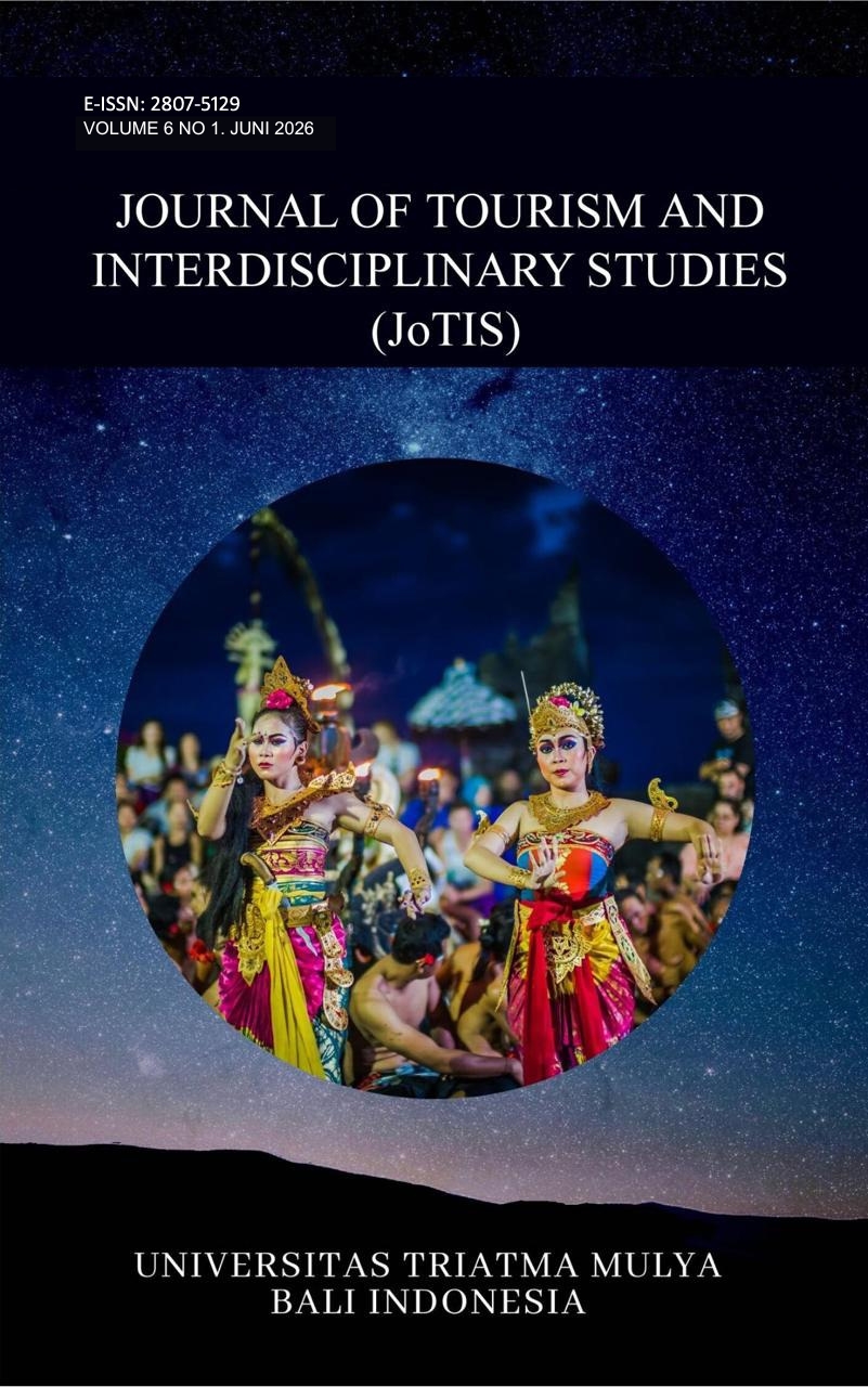 					View Vol. 6 No. 1 (2026): Journal of Tourism and Interdisciplinary Studies (JoTIS)
				
